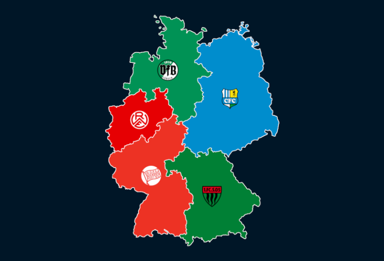 Landkarte: Regionalligen-Zuschauerschnitt