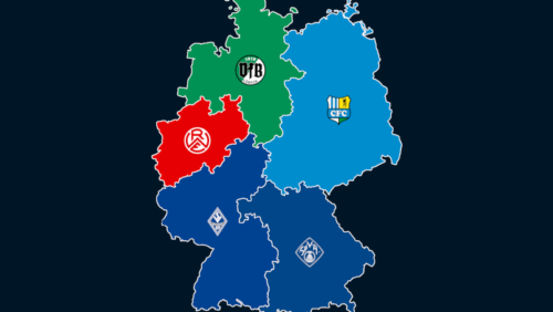 Landkarte: Regionalligen-Zuschauerschnitt