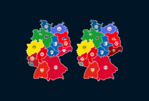 Mehr über den Artikel erfahren Landkarten: Meiste Zuschauer und Auswärtsfahrer 2018/19