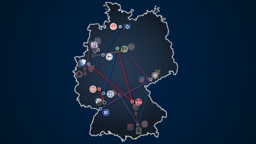 Der weite Weg am Montagabend: Distanzen der Montagsspiele im Vergleich