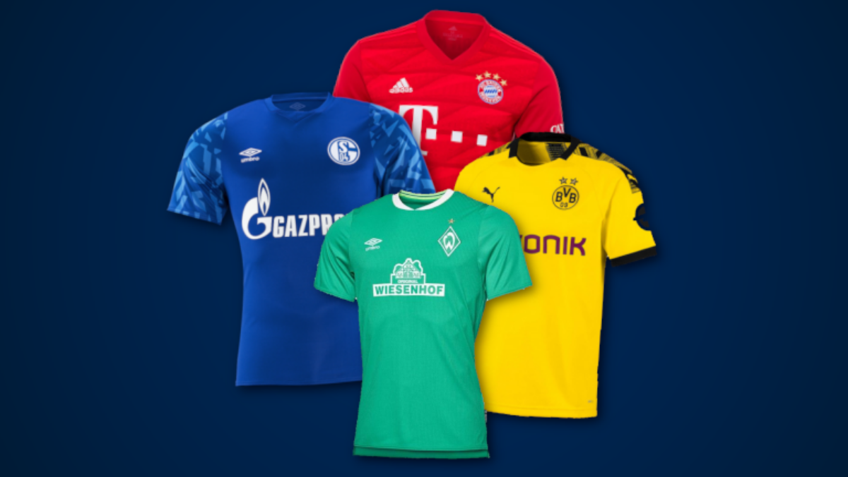 Die Trikots der Bundesligisten 19/20 im Vergleich