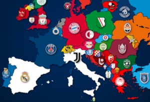 Mehr über den Artikel erfahren Landkarte: Europas Meister 2019/20