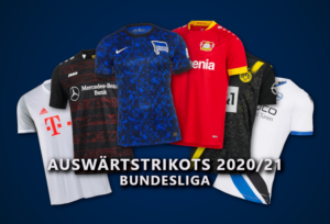 Read more about the article Auswärtstrikots der Bundesligisten 2020/21