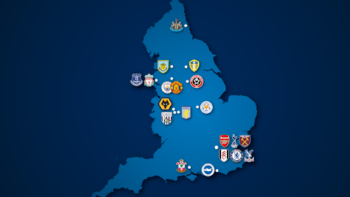 Landkarte: Premier League 2020/21