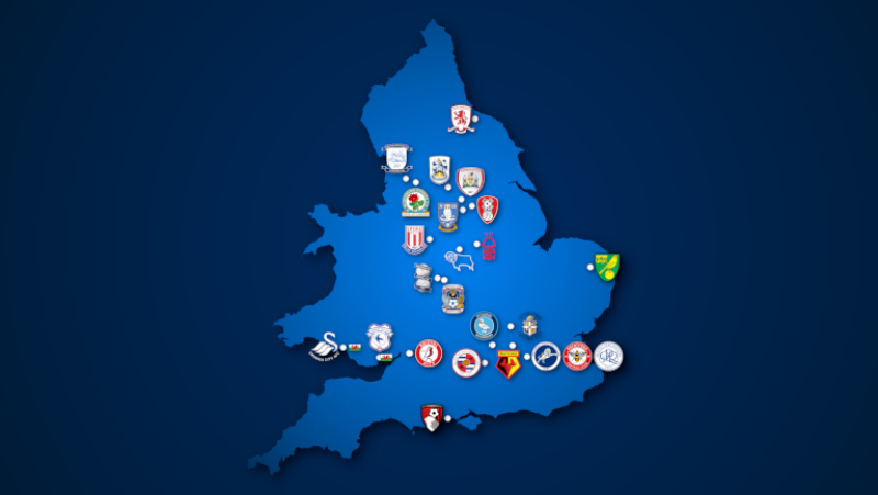Landkarte: Championship 2020/21