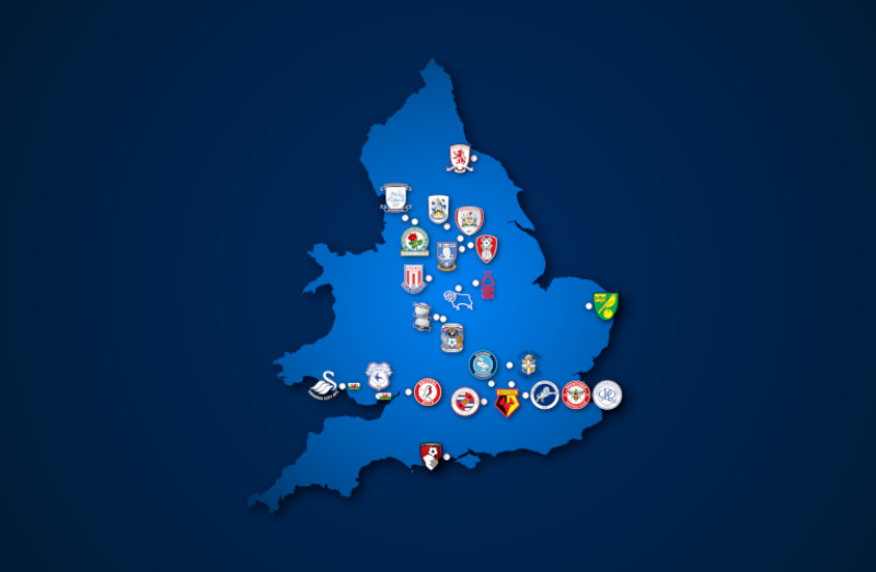 Landkarte: Championship 2020/21