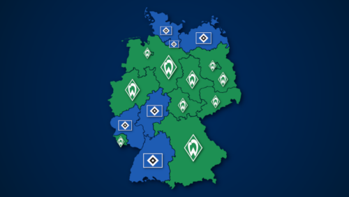 Häufiger bei Google gesucht: Werder Bremen oder Hambuger SV?