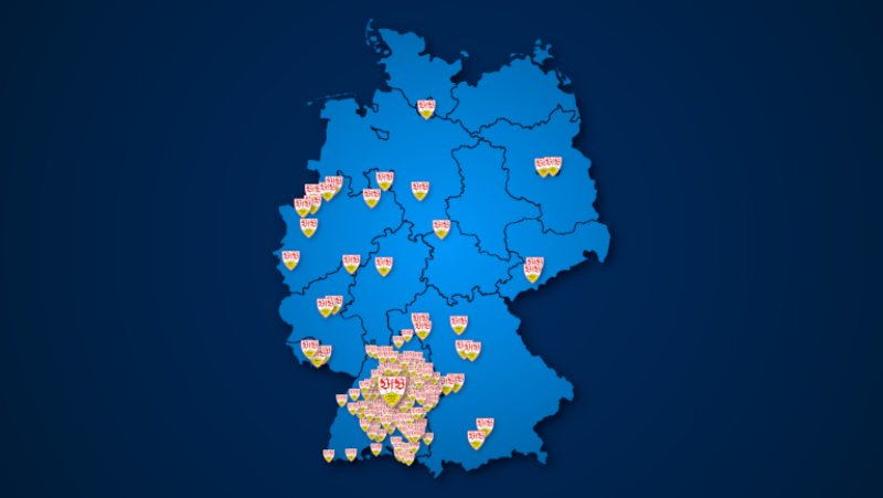 Fanclubs des VfB Stuttgart in Deutschland