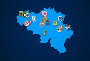 Mehr über den Artikel erfahren Landkarte: Belgische Jupiler Pro League 2021/22
