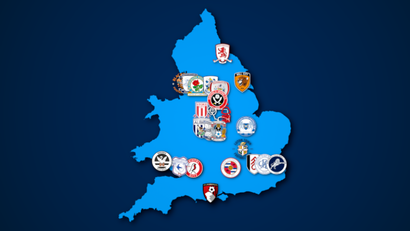 Landkarte: Championship 2021/22