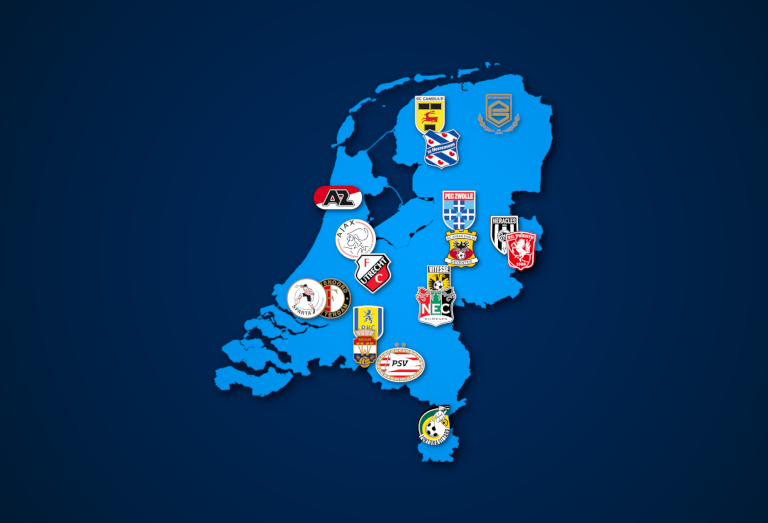 Landkarte: Eredivisie 2021/22