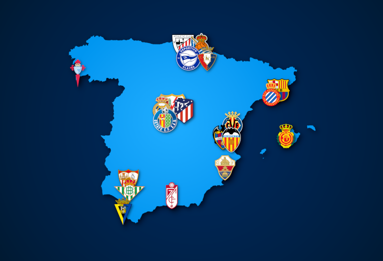 Landkarte: La Liga 2021/22