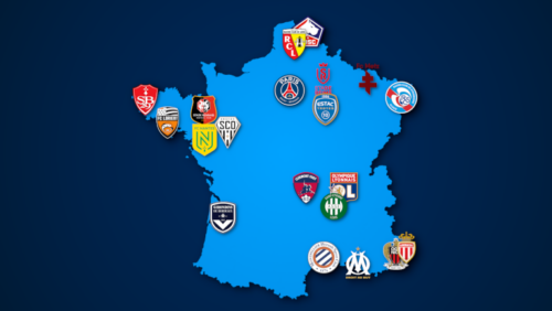 Landkarte: Ligue 1 2021/22