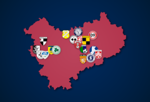 Mehr über den Artikel erfahren Landkarte: Oberliga Mittelrhein 2021/22