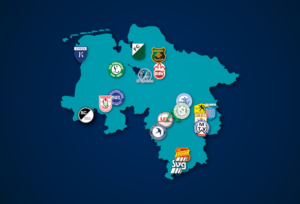 Mehr über den Artikel erfahren Landkarte: Oberliga Niedersachsen 2021/22
