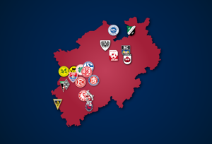 Mehr über den Artikel erfahren Landkarte: Regionalliga West 2021/22
