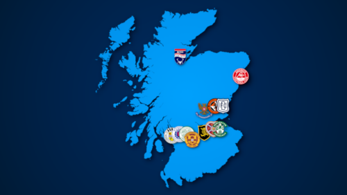 Landkarte: Scottish Premiership 2021/22