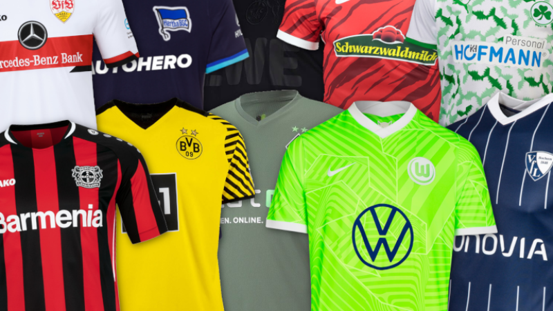 Heim- und Auswärtstrikots der Bundesligisten 2021/22