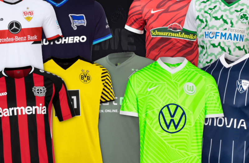 Heim- und Auswärtstrikots der Bundesligisten 2021/22