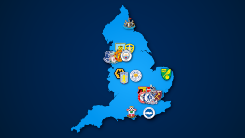 Landkarte: Premier League 2021/22