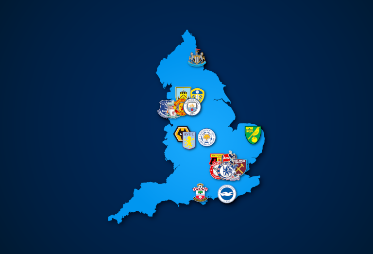 Landkarte: Premier League 2021/22