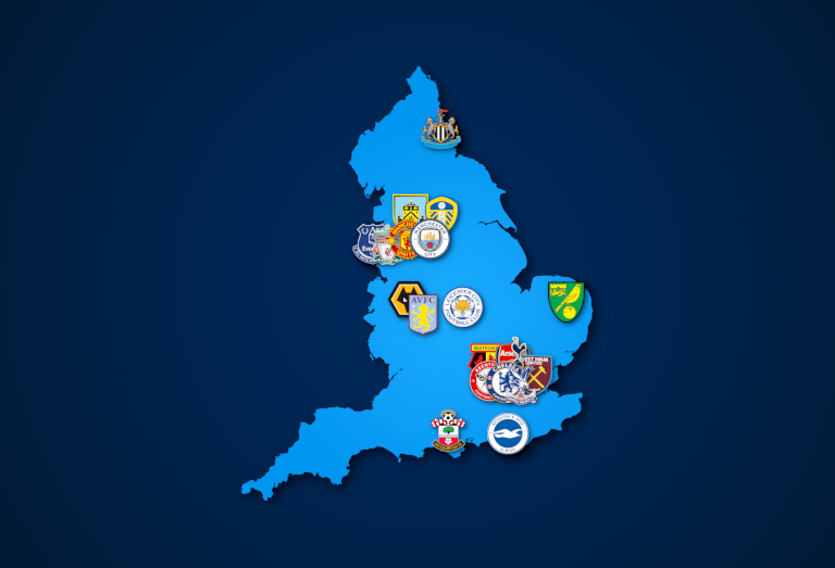 Du betrachtest gerade Landkarte: Premier League 2021/22