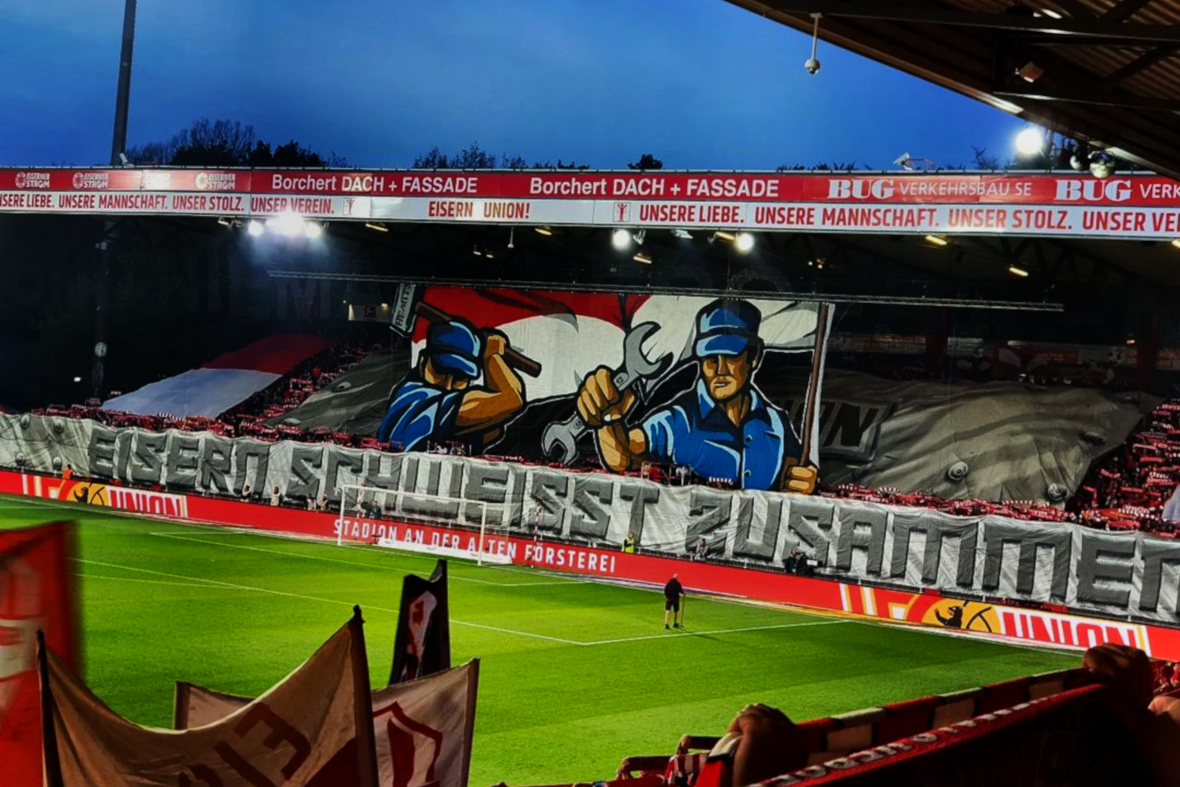 Der 1. FC Union Berlin gegen die SpVgg Fürth. Foto: Instagram @superhosch0815