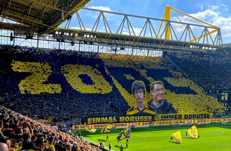 Entwicklung des höchsten Zuschauerschnitts in der Bundesliga