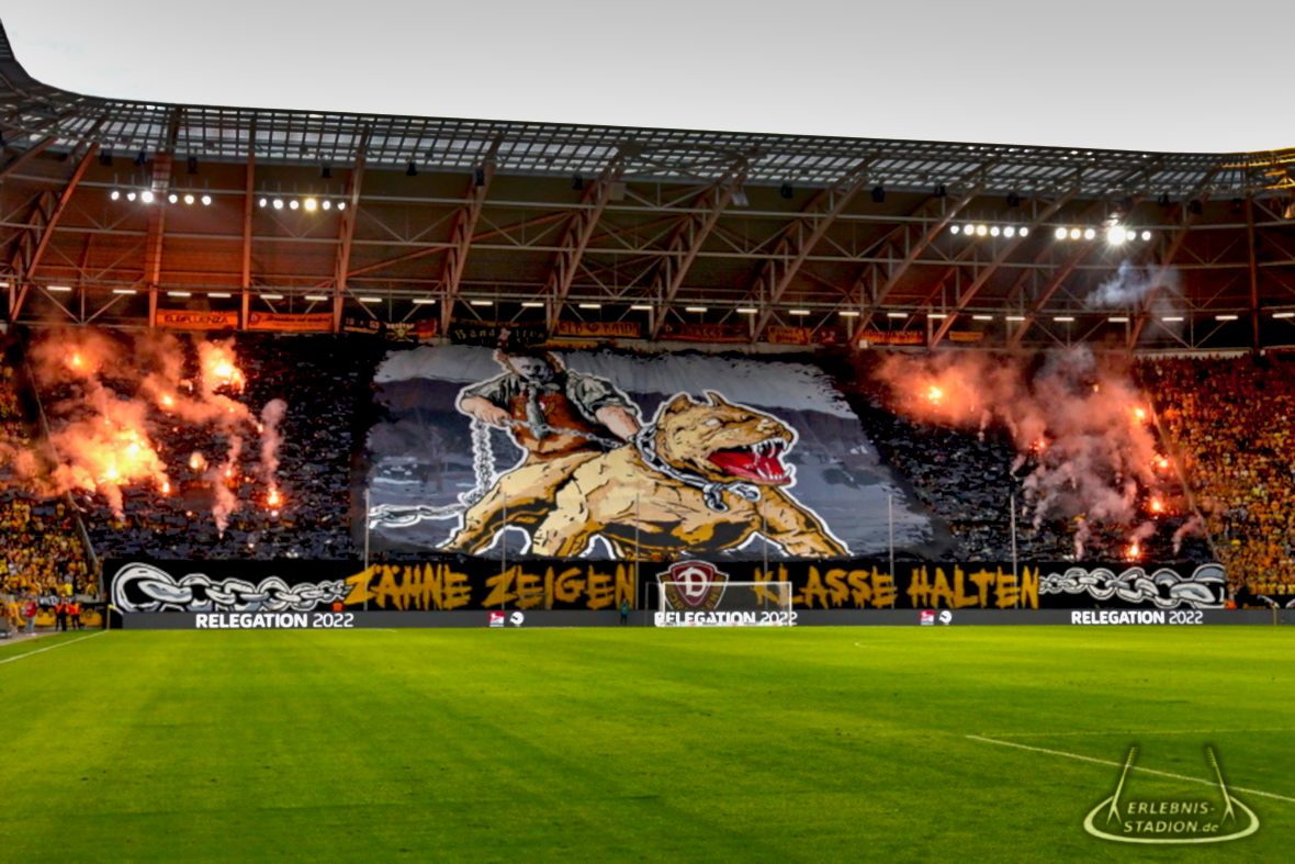 Dresden gegen Kaiserslautern. Foto: erlebnis-stadion.de