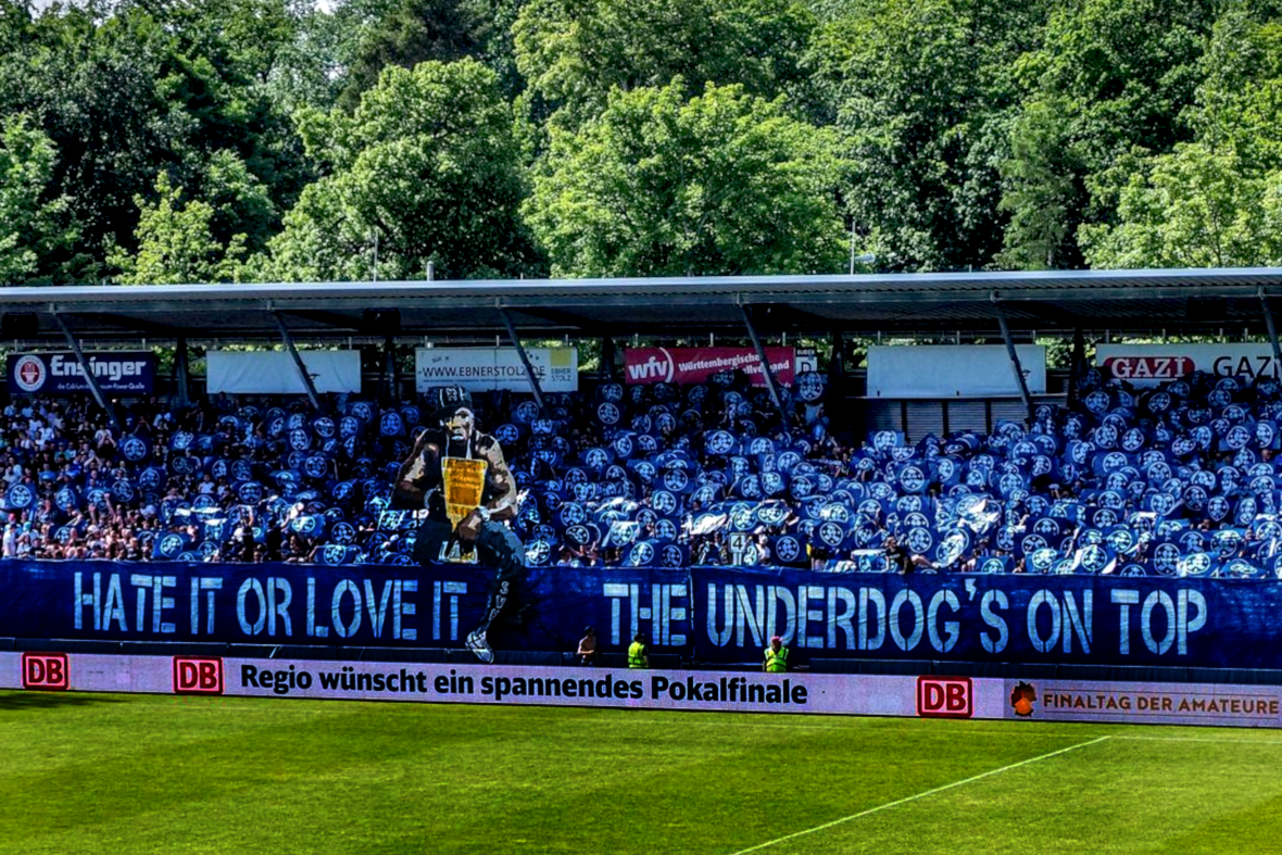 Stuttgarter Kickers gegen Ulm. Foto: Instagram @joni.baier