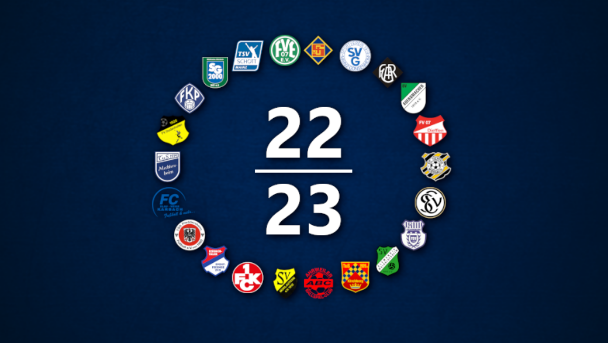 Teilnehmerfeld der Oberliga Rheinland-Pfalz/Saar 2022/23