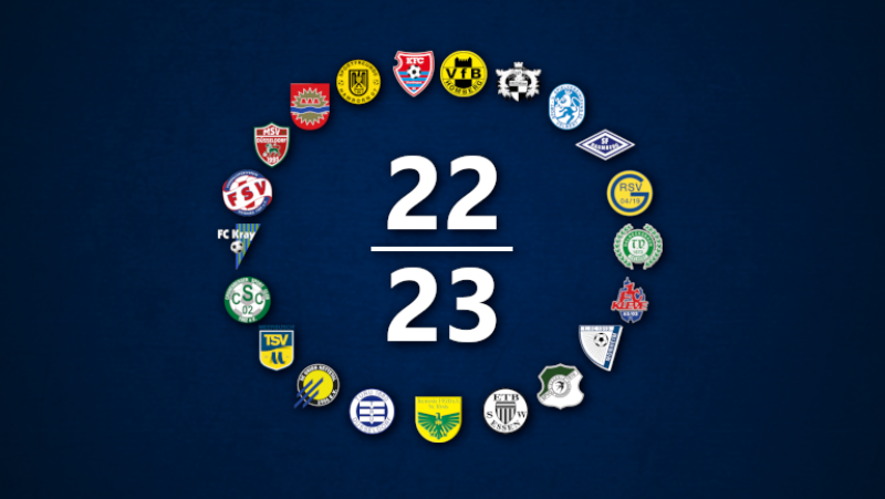 Teilnehmerfeld der Oberliga Niederrhein 2022/23