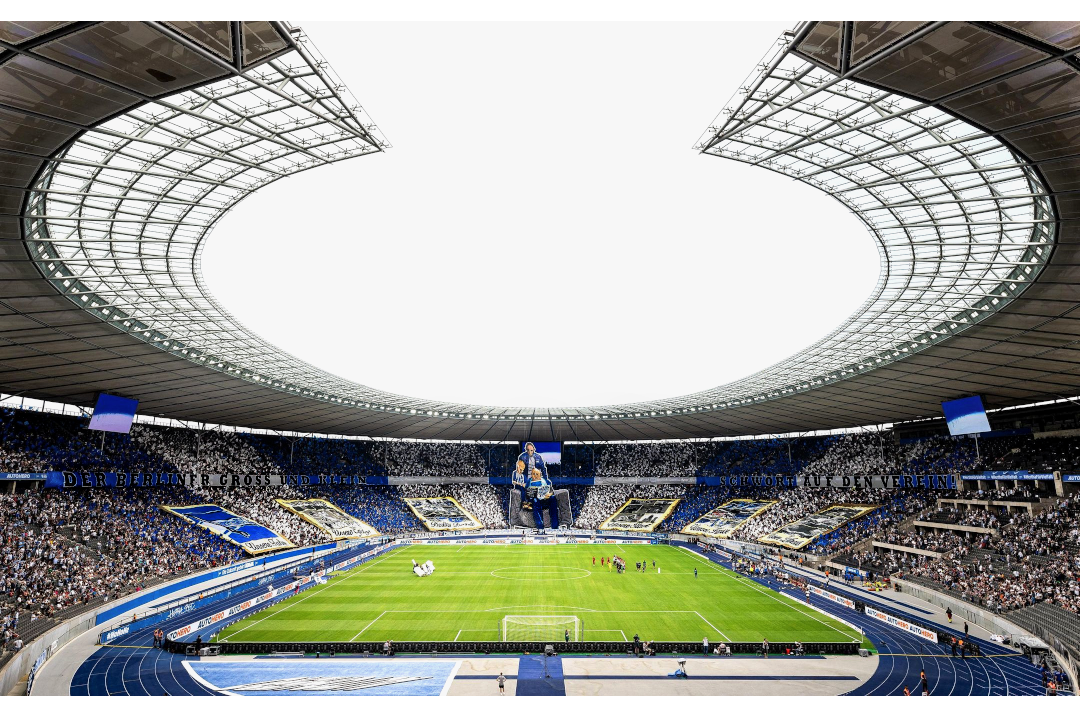 Hertha BSC gegen Frankfurt 1/2. Foto: Instagram @jpburmann