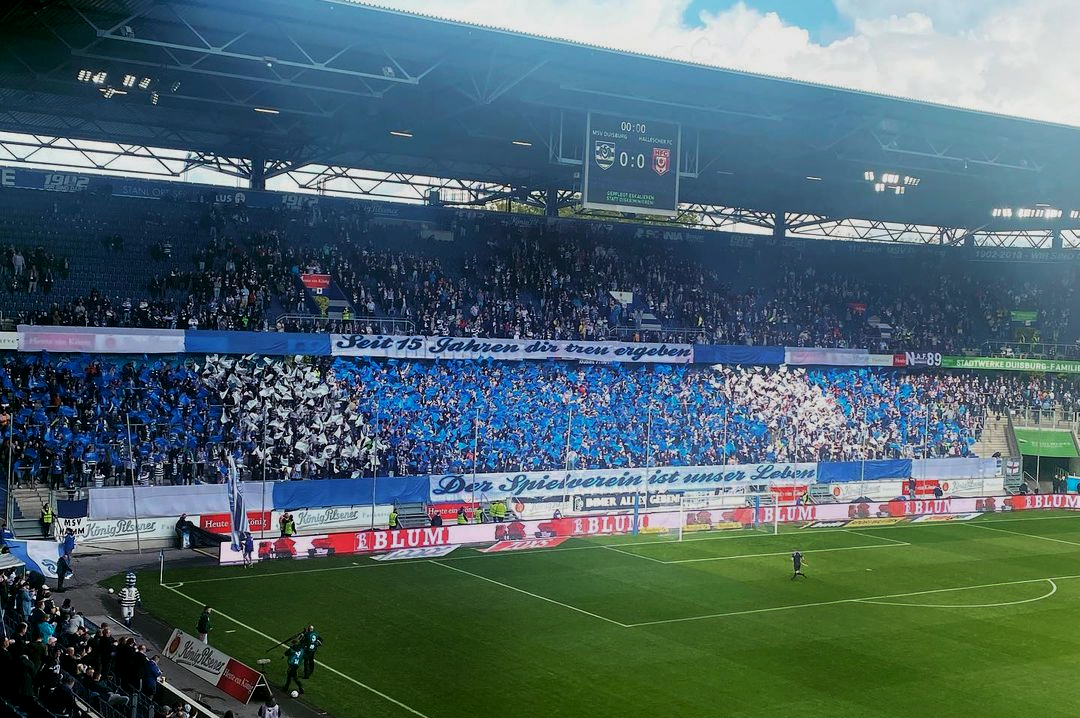 Duisburg gegen Halle 2/2. Foto: Instagram: @hopper_zebra