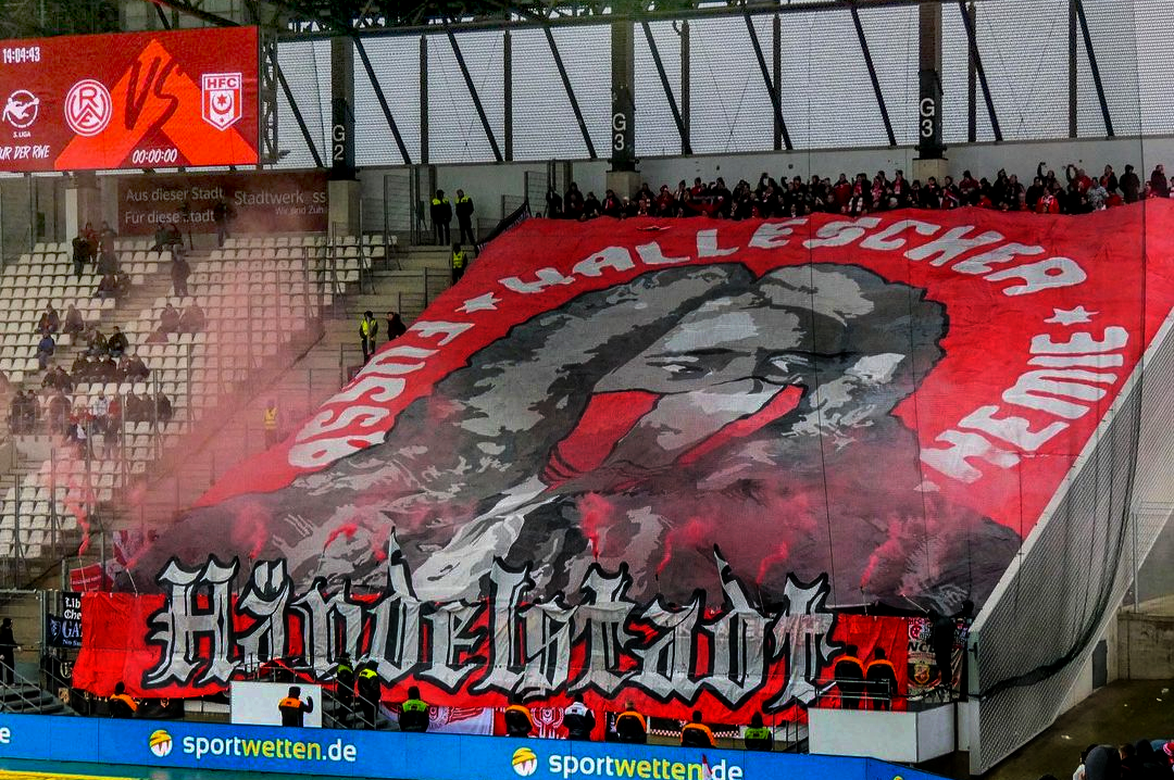 Hallescher FC in Essen. Foto: Instagram @casual_traveller0116