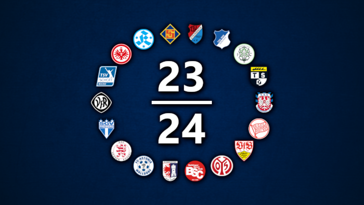 Das Teilnehmerfeld der Regionalliga Südwest 2023/24