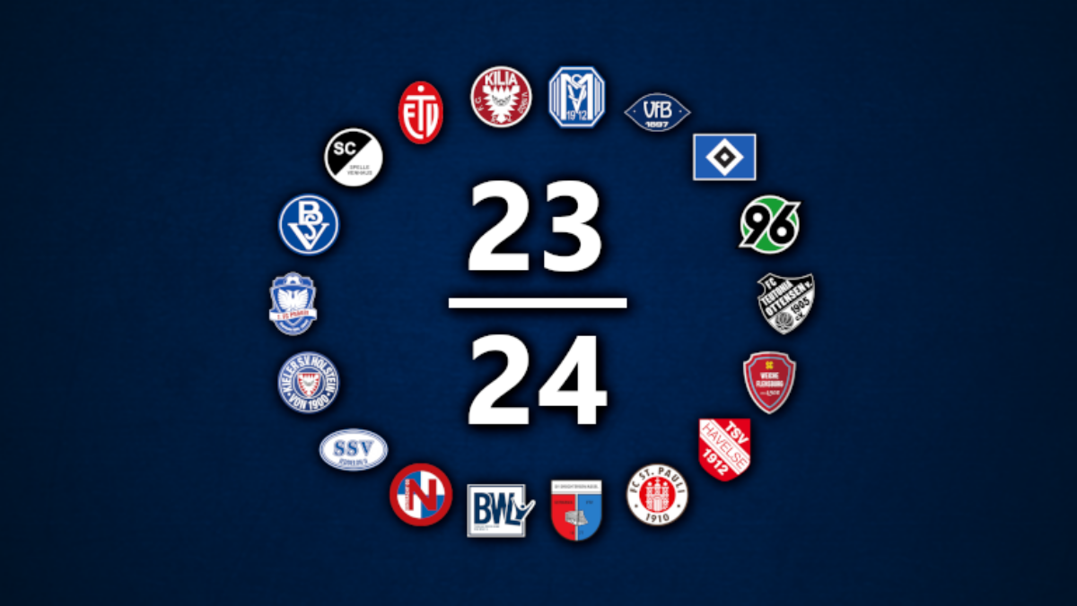 Das Teilnehmerfeld der Regionalliga Nord 2023/24