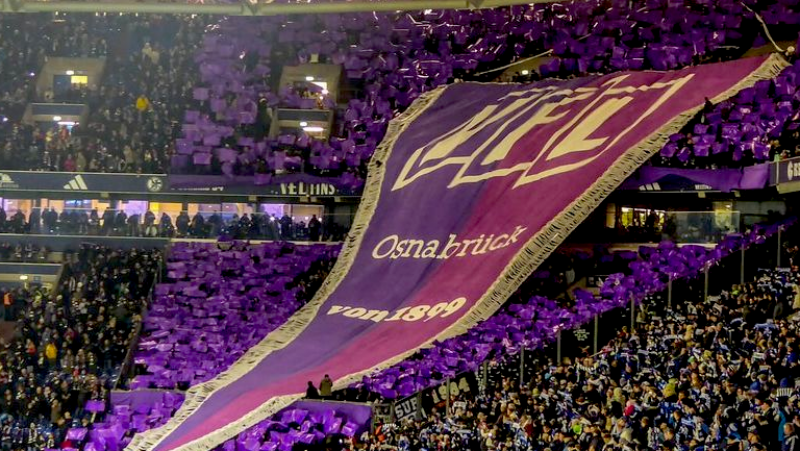 Mit vielen lila-weißen Fans: Osnabrück will in Berlin den ersten Auswärtssieg
