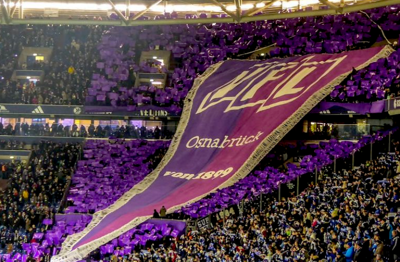 Mit vielen lila-weißen Fans: Osnabrück will in Berlin den ersten Auswärtssieg