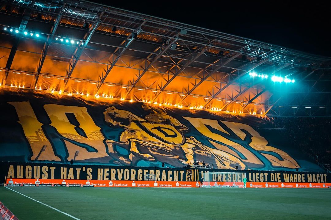 Dresden gegen Aue. Foto: Instagram: @runningriotmedia
