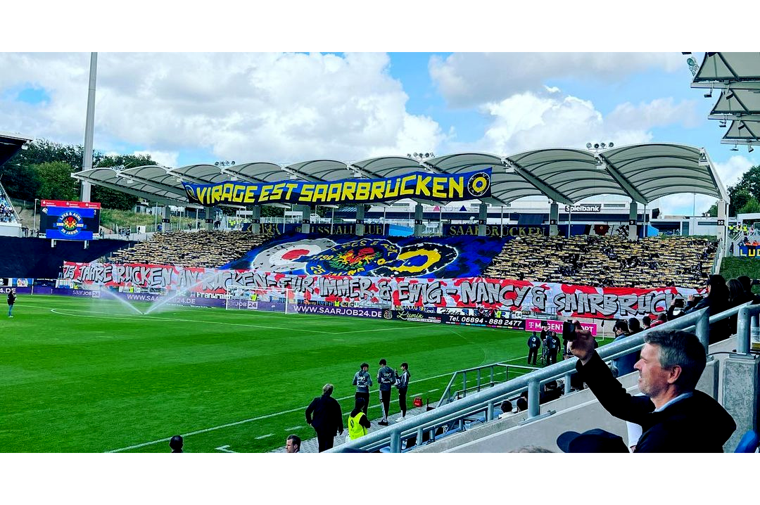 Saarbrücken gegen Mannheim 1/2. Foto: Instagram: @primuspete