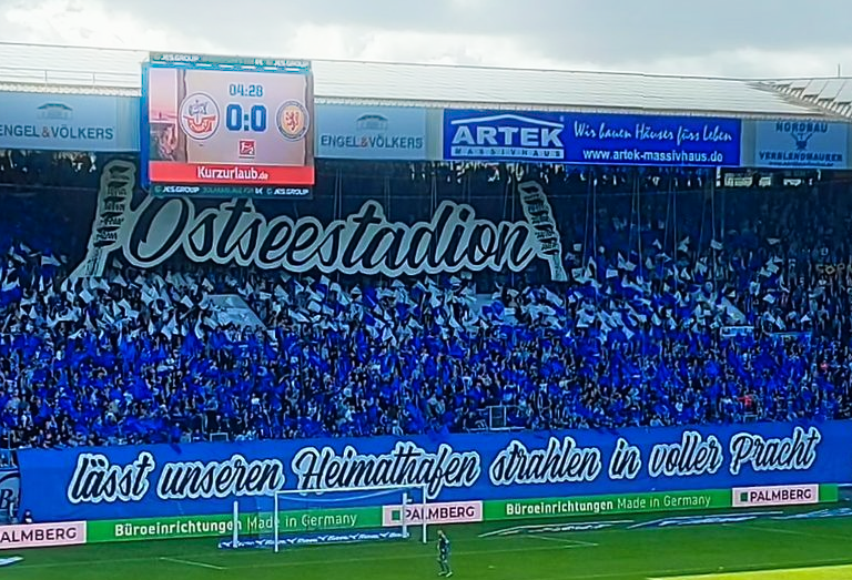 Rostock gegen Braunschweig 2/2. Foto: Instagram: @wase.72