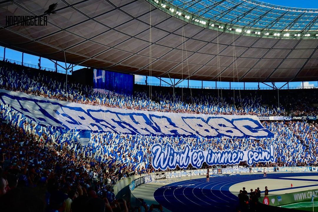Hertha BSC gegen Wiesbaden. Foto: Instagram: @hoppinggeier