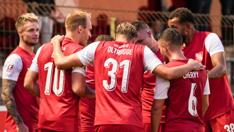Der TSV Havelse jubelt! Derzeit steht der Klub an der Tabellenspitze der Regionalliga Nord.