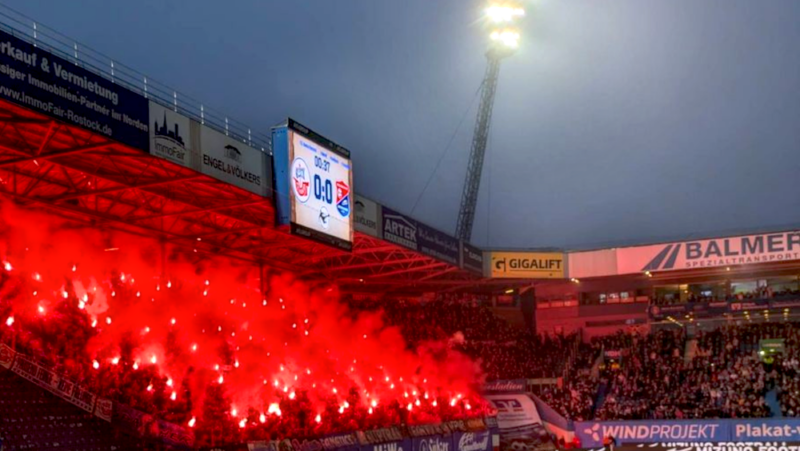 Hansa Rostock baut bei erstem Sieg Zuschauerrekord aus