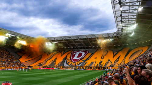 Dynamo Dresden mit großen Kulissen bei großen Duellen