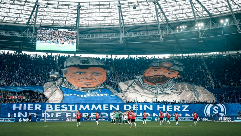 Die Auswärtsfahrer von Schalke 04.