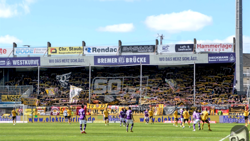Dresden sorgt für den ersten vollen Gästeblock in Osnabrück