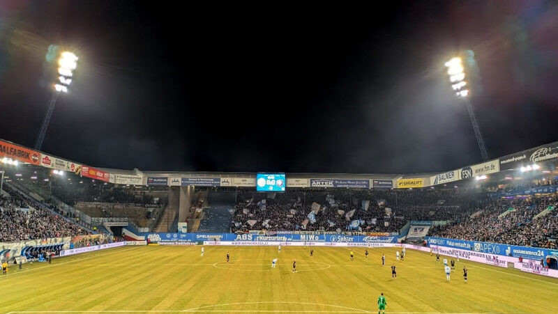 In Rostock waren die meisten Zuschauer in der Englischen Woche