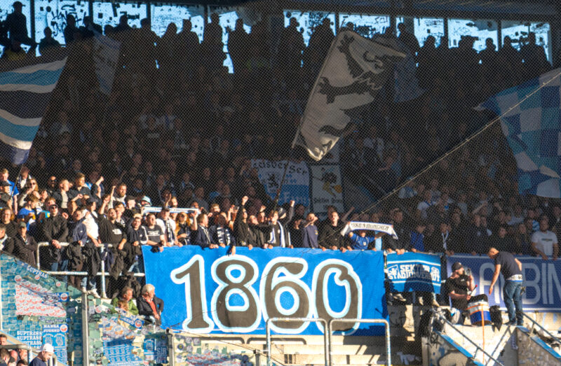 1860 München erstmals mit weniger als 1.000 Fans in der Fremde